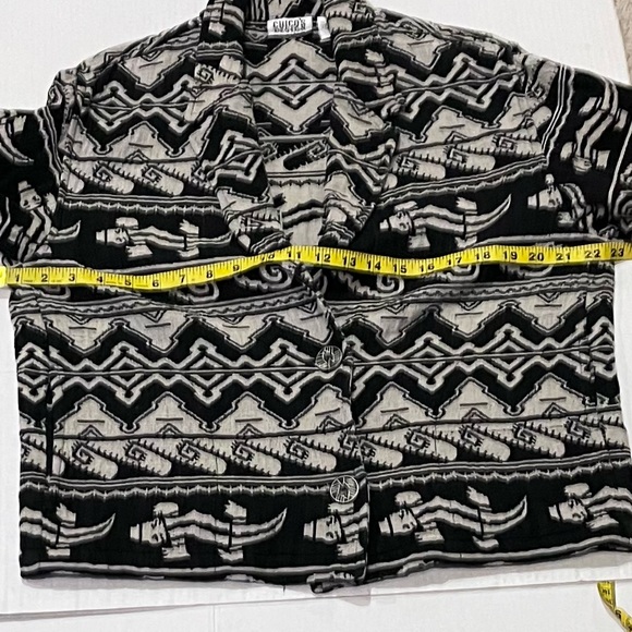 Chico’s Design Woven Cotton Blazer - Picture 11 of 11